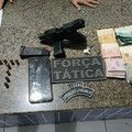 Polícia Militar apreende arma de fogo no litoral; suspeitos foram conduzidos