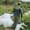 Semarh realiza fiscalização após denúncia de espuma no Rio Poti