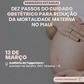 Sesapi abre inscrições para seminário sobre cuidado obstétrico e redução da mortalidade materna