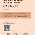 Artesãos piauienses podem se inscrever para participar da Casacor Piauí 2025