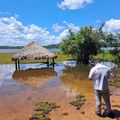 Semarh investiga proliferação de vegetação no Açude Caldeirão em Piripiri